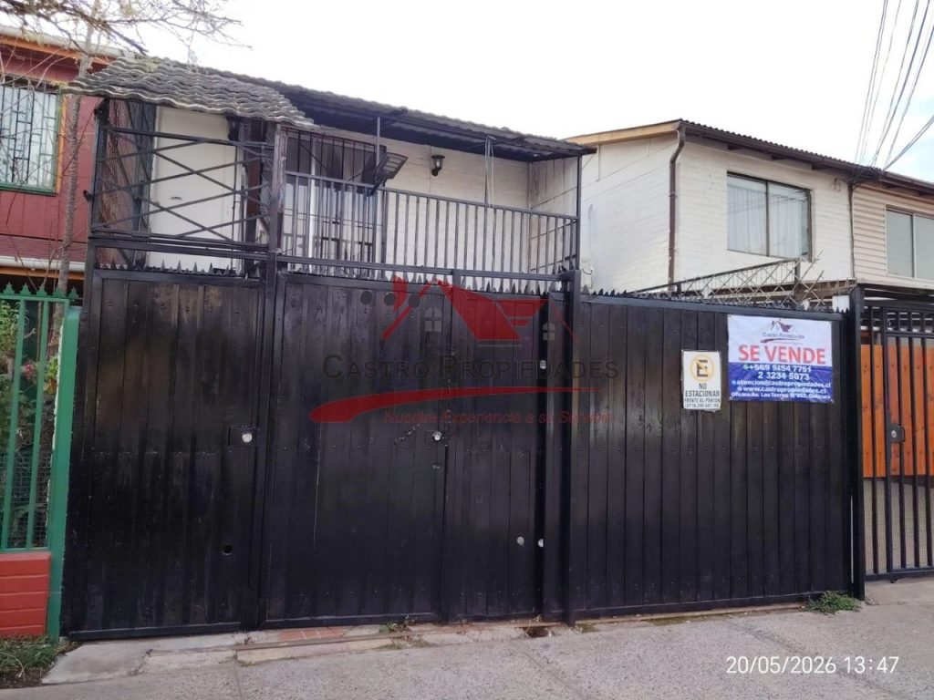 Casa de Dos Pisos con Entrada Independiente, 3 Dormitorios, 2 Baños, Comuna de Puente Alto.
